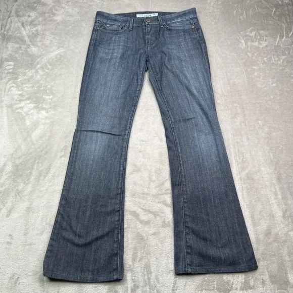 Joe's Provocateur Jeans Womens 27 Blue Dark Wash Relaxed Stretch Rainbow Bootcut - Picture 2 of 15